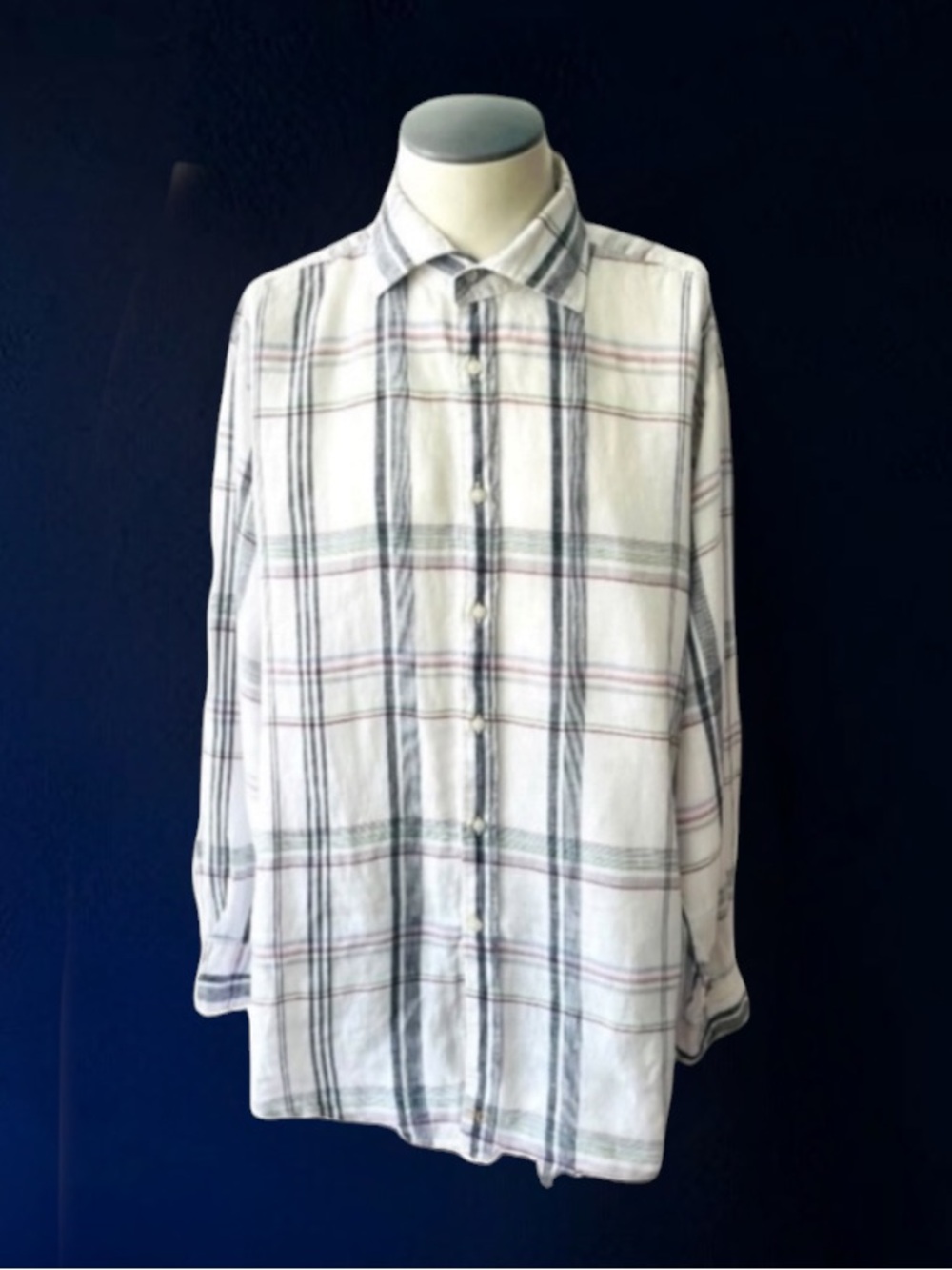 THOMAS DEAN COLLECTION 100% LINEN SHIRT SIZE XL